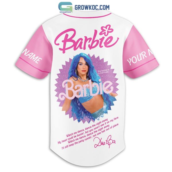 Barbie What Me Dance, Dance The Night A Way Personalized Baseball Jersey