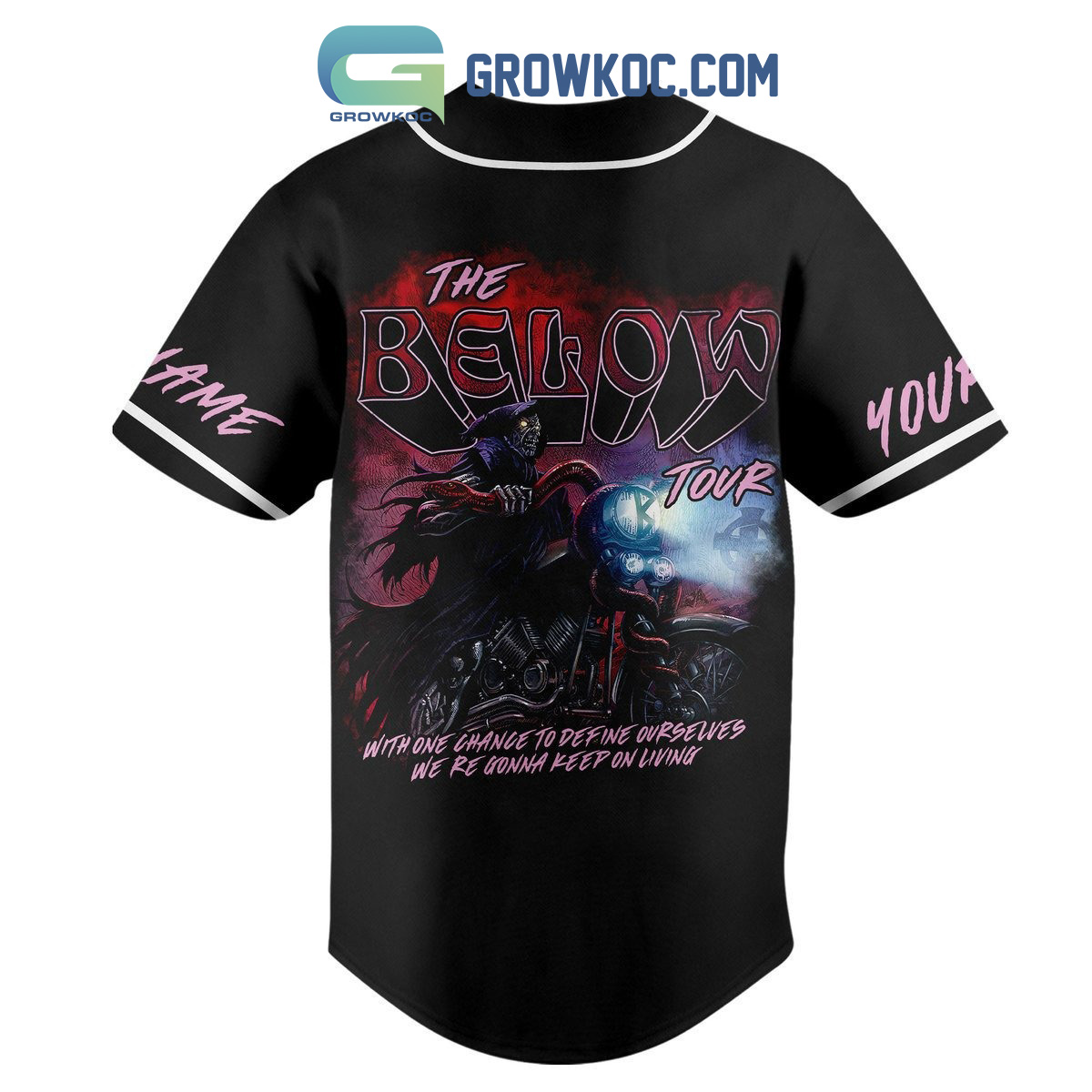 Beartooth The Below Tour Personalized Baseball Jersey