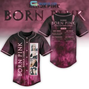 Black Pink Born Pink World Tour North America Baseball Jersey