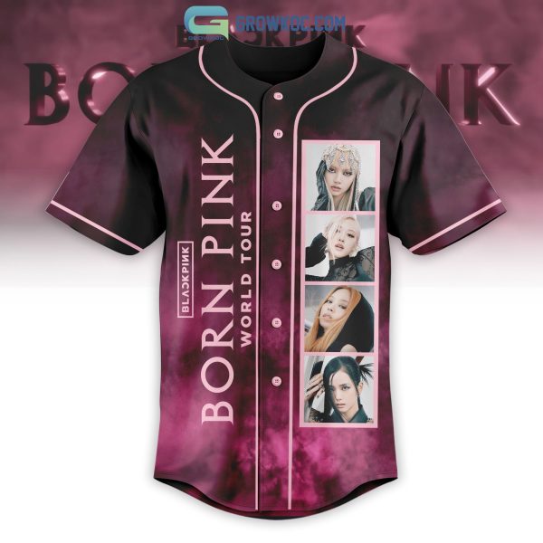 Black Pink Born Pink World Tour North America Baseball Jersey