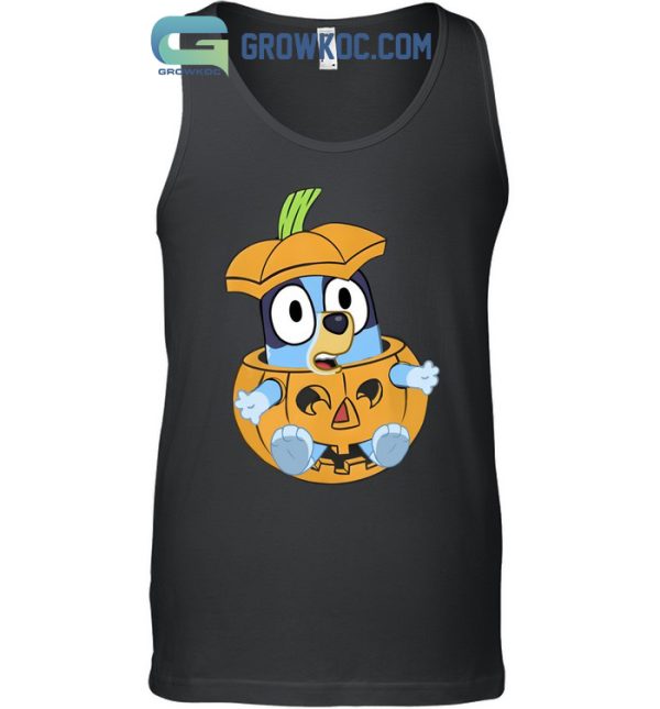 Bluey Cartoon Pumpkin Halloween T Shirt