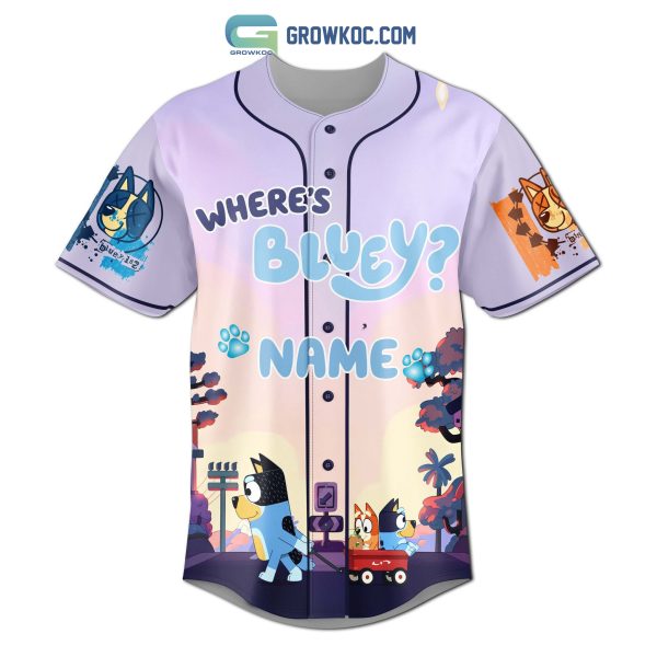 Bluey’s Big Play 2023 On Tour Custom Name Baseball Jersey