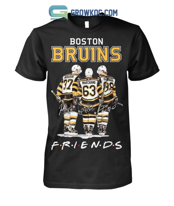 Boston Bruins NHL Friencs Bergeron Marchand Pastrnak T Shirt