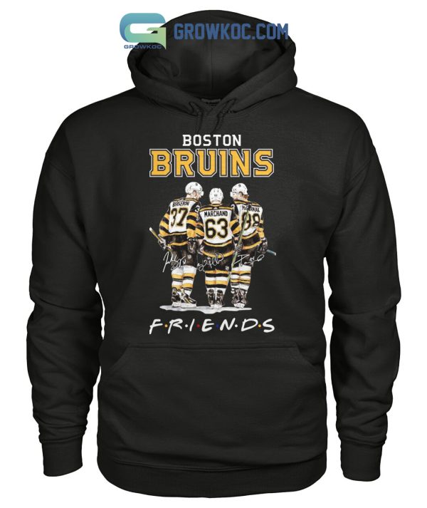 Boston Bruins NHL Friencs Bergeron Marchand Pastrnak T Shirt