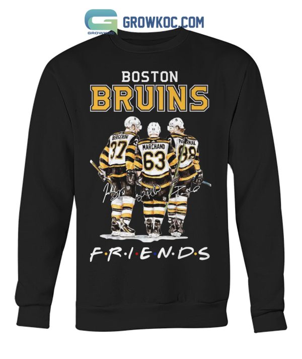 Boston Bruins NHL Friencs Bergeron Marchand Pastrnak T Shirt