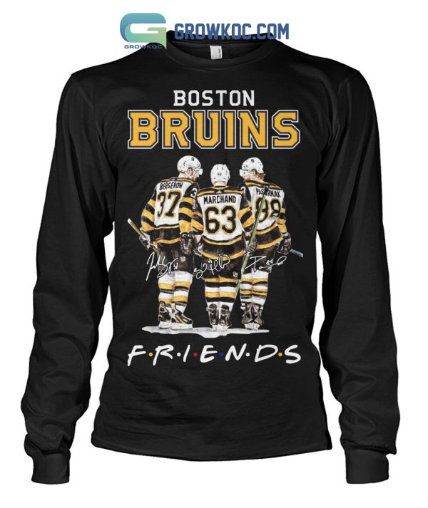 Boston Bruins NHL Friencs Bergeron Marchand Pastrnak T Shirt