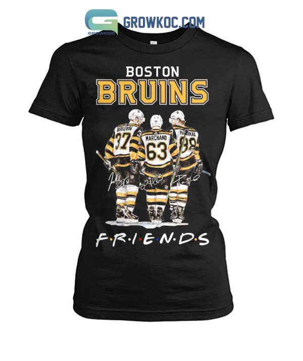 Boston Bruins NHL Friencs Bergeron Marchand Pastrnak T Shirt