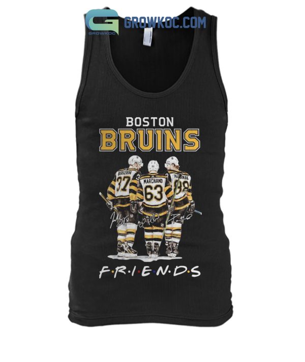 Boston Bruins NHL Friencs Bergeron Marchand Pastrnak T Shirt