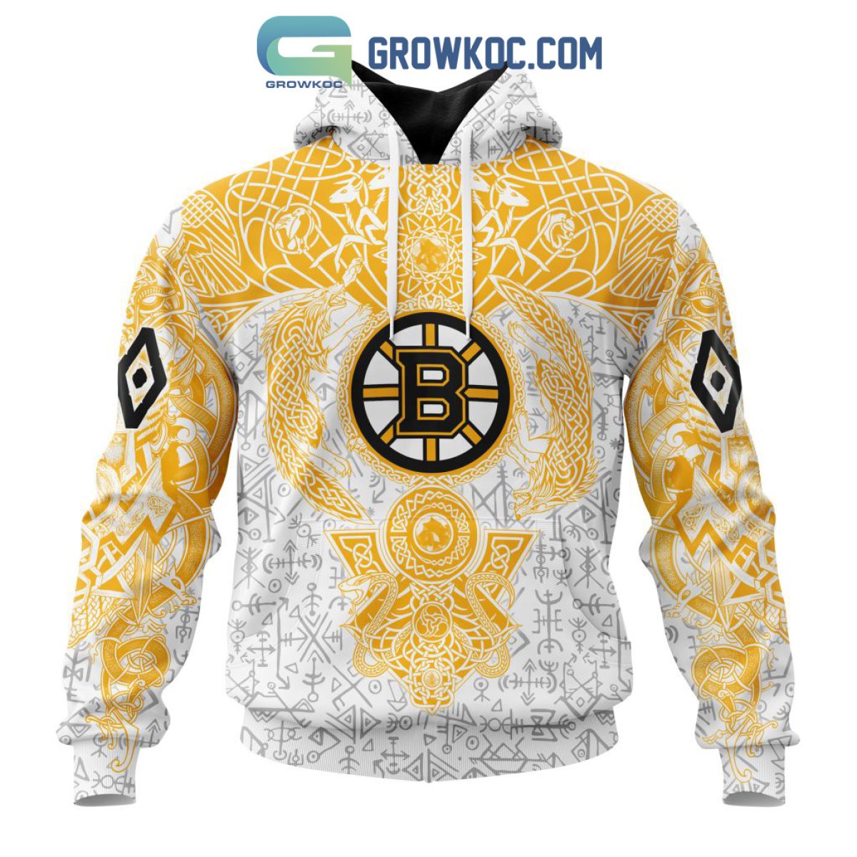 Boston Bruins Christmas Skull Halloween Ugly Christmas Sweater - YesItCustom