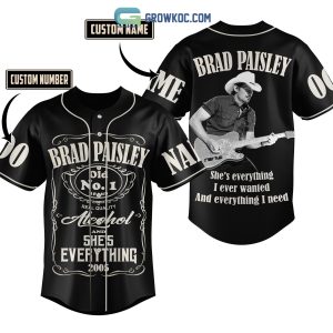 Brad Paisley She’s Everything I Ever Wanted And Everything I Need Personalized Baseball Jersey
