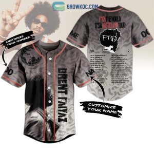 Brent Faiyaz F*ck The World It's A Wasterland Tour Personalized Baseball Jersey