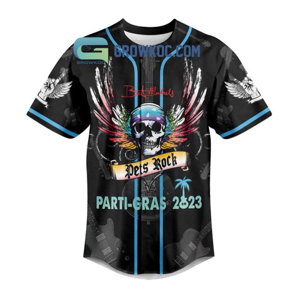 Bret Michaels Parti Gras 2023 Rock Music Born To Be A True Love Personalized Baseball Jersey