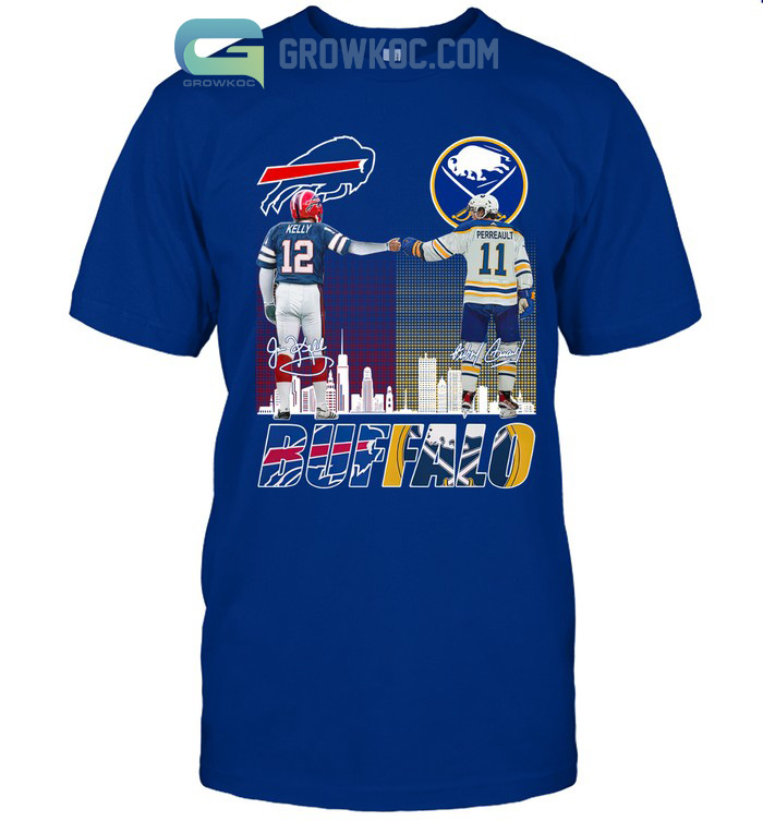 Buffalo Bills Kelly And Sabres Perreault City Champion T Shirt