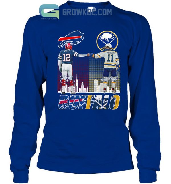 Buffalo Bills Kelly And Sabres Perreault City Champion T Shirt