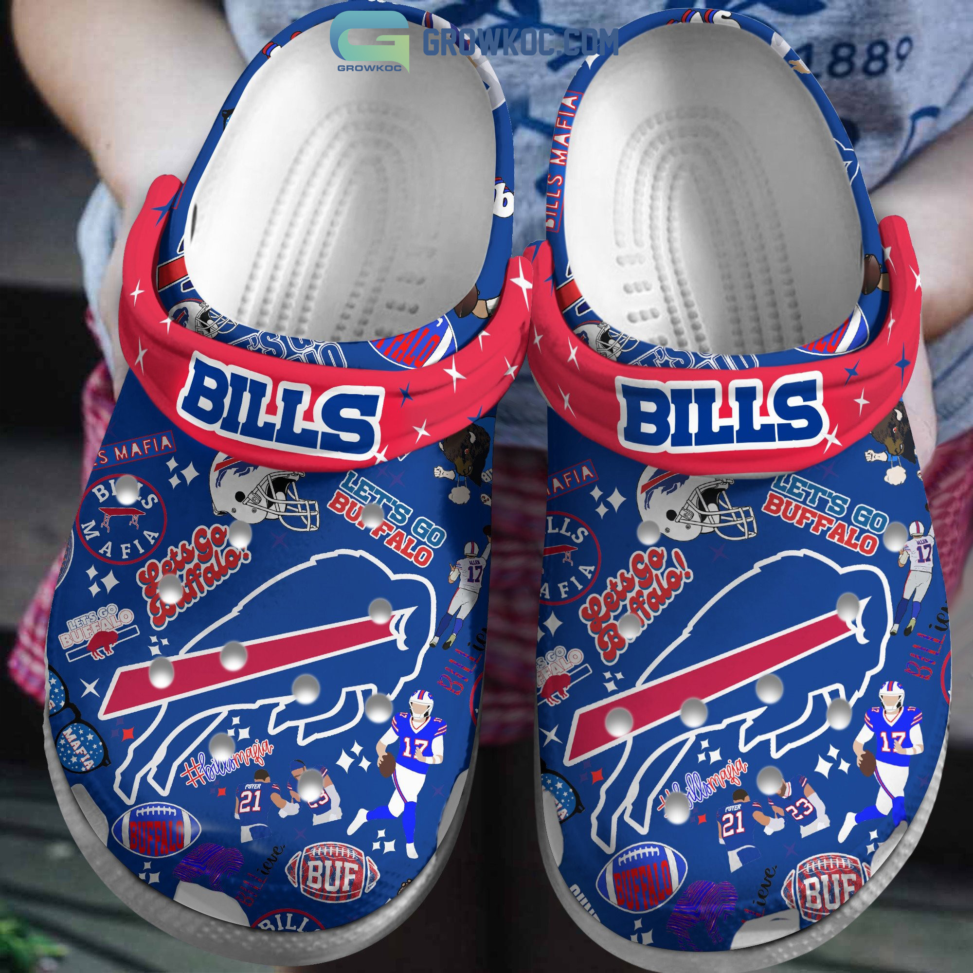Buffalo Bills Let's Go Crocs - Growkoc