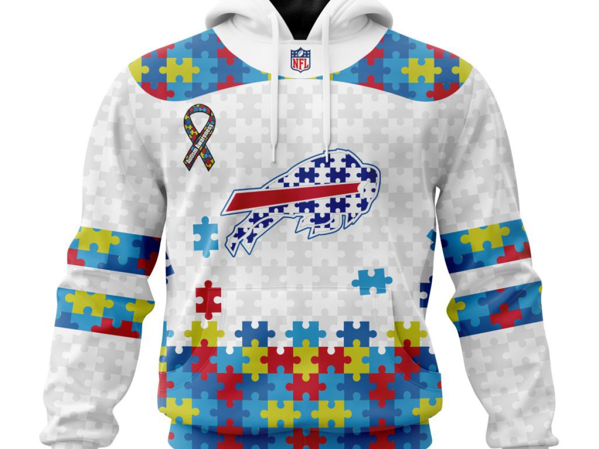 Buffalo Bills NFL Autism Awareness Personalized Hoodie T Shirt - Growkoc