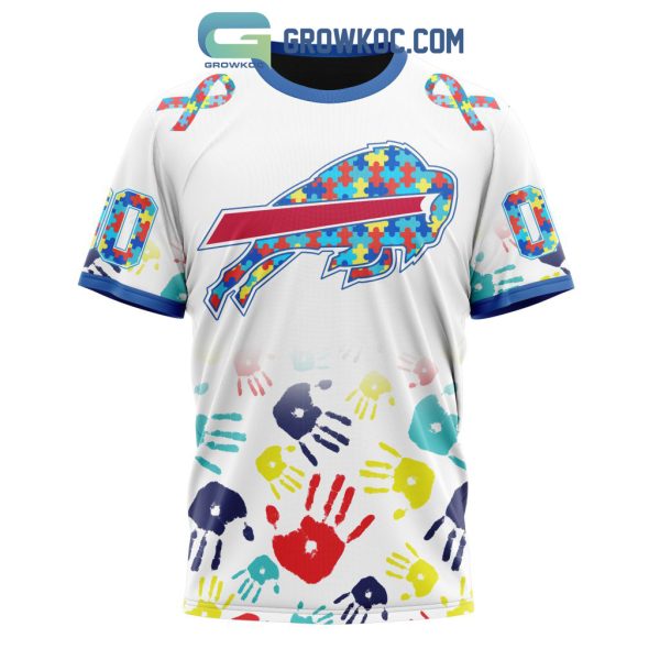 Buffalo Bills NFL Special Fearless Against Autism Hands Design Hoodie T Shirt
