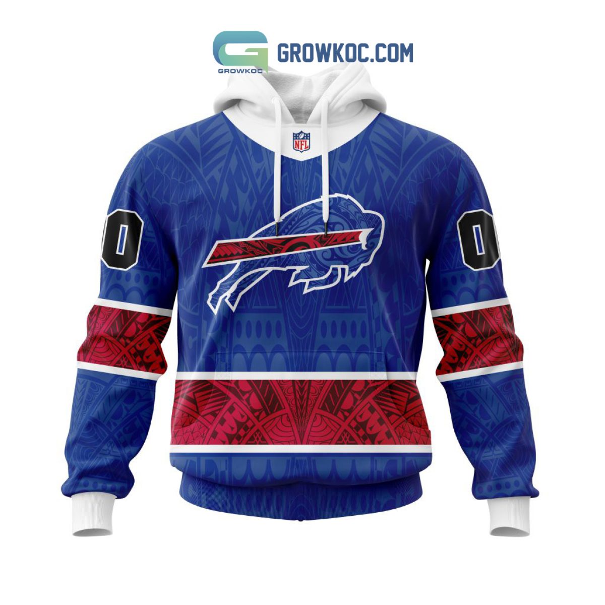 Buffalo Bills Football Team Red Blue White 3D Hoodie All Over Print -  T-shirts Low Price