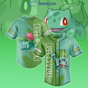 Bulbasaur Pokemon Cartoon Movies Personalized Baseball Jersey