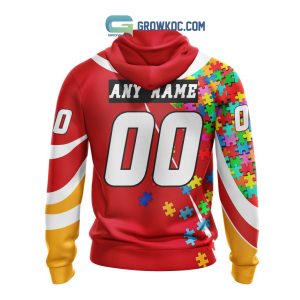 Calgary Flames NHL Special Autism Awareness Hands Hoodie T Shirt