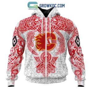 Calgary Flames NHL Special Norse Viking Symbols Hoodie T Shirt