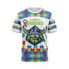Brisbane Broncos NRL Autism Awareness Concept Kits Hoodie T Shirt