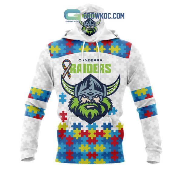 Canberra Raiders NRL Autism Awareness Concept Kits Hoodie T Shirt