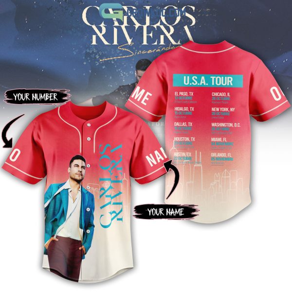 Carlos Rivera USA Tour Personalized Baseball Jersey