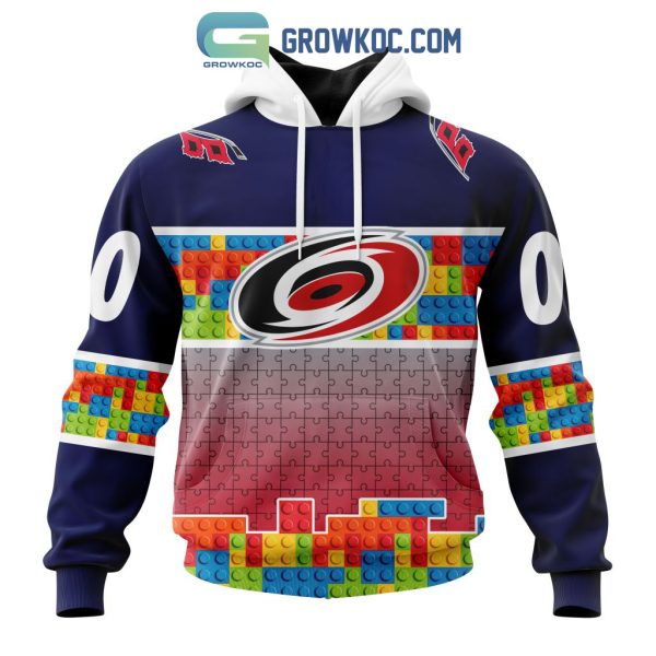 Carolina Hurricanes NHL Special Autism Awareness Design Hoodie T Shirt