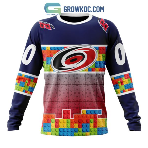 Carolina Hurricanes NHL Special Autism Awareness Design Hoodie T Shirt