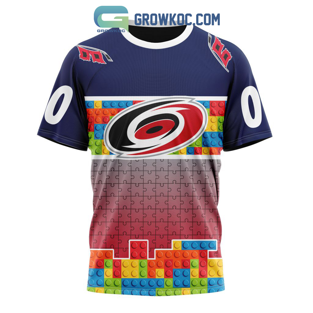 Carolina Hurricanes NHL Special Unisex Kits Hockey Fights Against Autism  Hoodie T Shirt - Growkoc