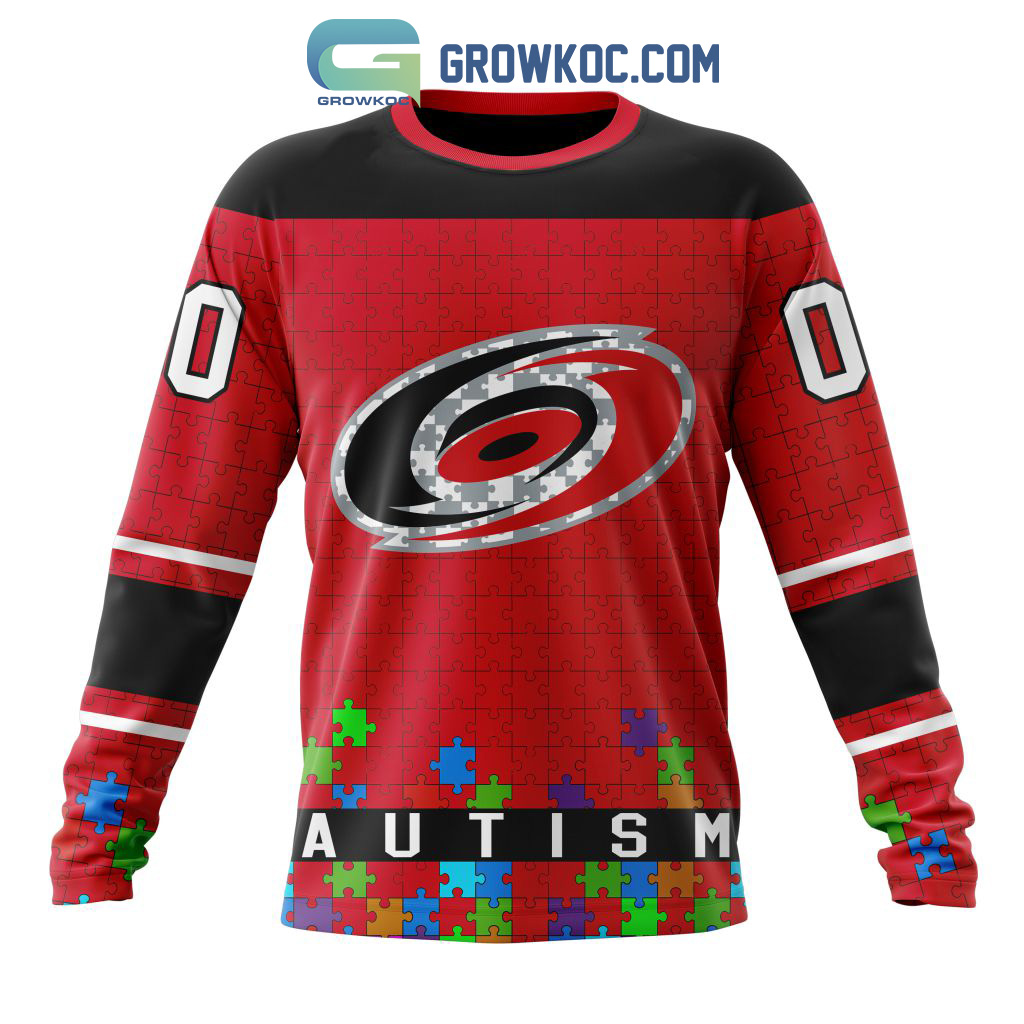 Carolina Hurricanes NHL Special Unisex Kits Hockey Fights Against Autism  Hoodie T Shirt - Growkoc