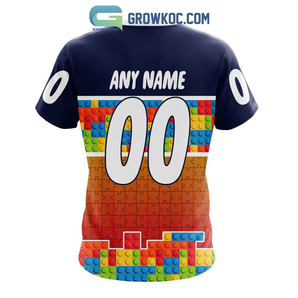 Chicago Bears NFL Autism Awareness Personalized Hoodie T Shirt - Growkoc