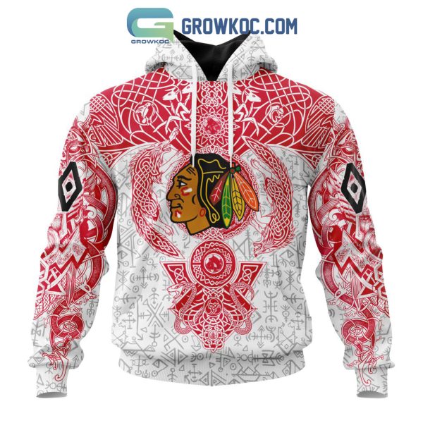 Chicago Blackhawks NHL Special Norse Viking Symbols Hoodie T Shirt