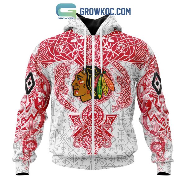 Chicago Blackhawks NHL Special Norse Viking Symbols Hoodie T Shirt