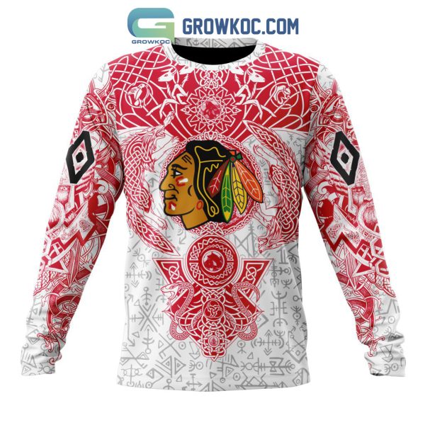 Chicago Blackhawks NHL Special Norse Viking Symbols Hoodie T Shirt