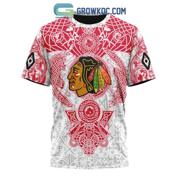 Chicago Blackhawks NHL Special Norse Viking Symbols Hoodie T Shirt