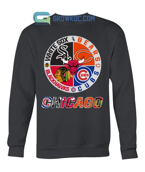 Chicago White Sox Bears Cubs Blackhawks T Shirt