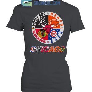 Chicago Cubs White Sox Bears Bull Blackhawks City Champions T Shirt -  Growkoc