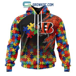Cincinnati Bengals NFL Special Autism Awareness Design Hoodie T Shirt