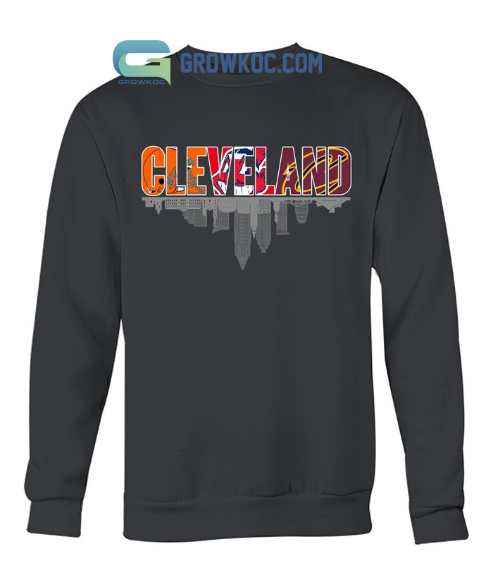 Cleveland Browns Cavaliers Guardians City Champions T Shirt - Growkoc