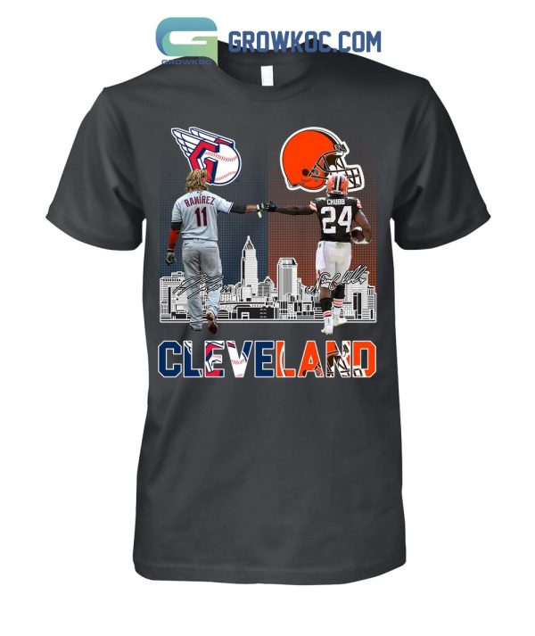Cleveland Browns Chubb And Guardians Ramirez City Champion T Shirt