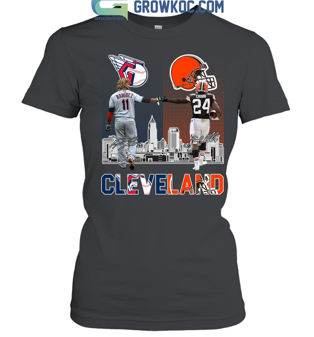 Cleveland Browns Chubb And Guardians Ramirez City Champion T Shirt - Growkoc