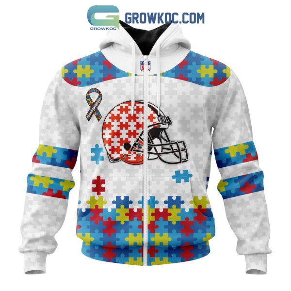 Cleveland Browns NFL Autism Awareness Personalized Hoodie T Shirt