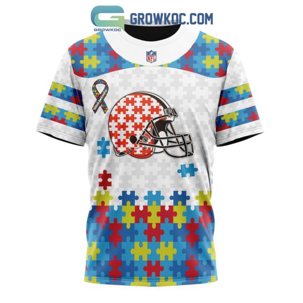 Cleveland Browns NFL Autism Awareness Personalized Hoodie T Shirt