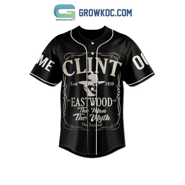 Clint Eastwood The Man The Myth The Legend Personalized Baseball Jersey