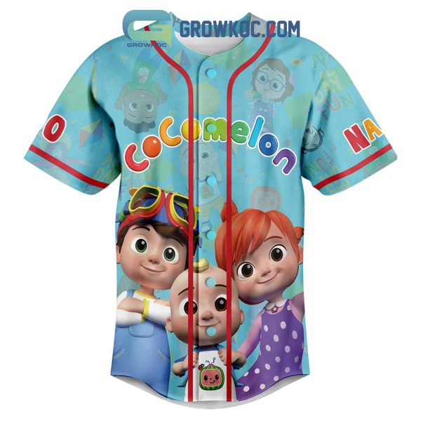 Cocomelon Cartoon Let’s Have Fun Personalized Baseball Jersey