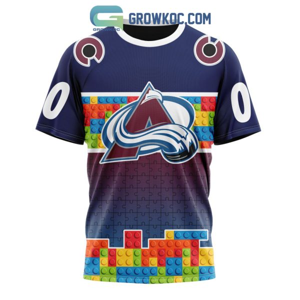 Colorado Avalanche NHL Special Autism Awareness Design Hoodie T Shirt