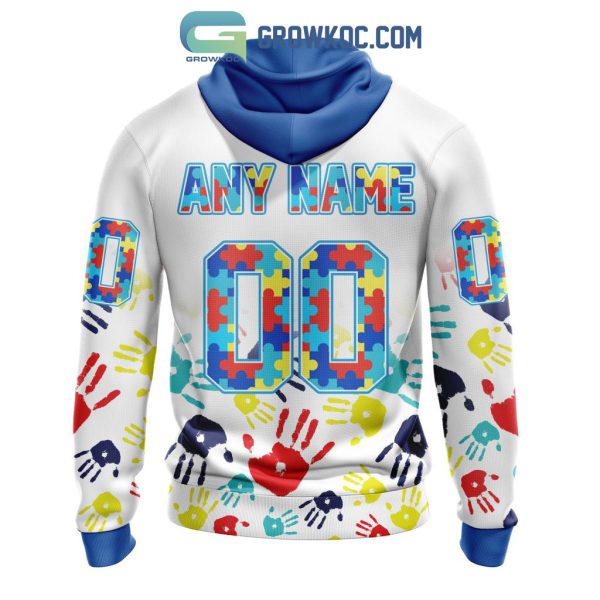 Colorado Avalanche NHL Special Autism Awareness Hands Hoodie T Shirt