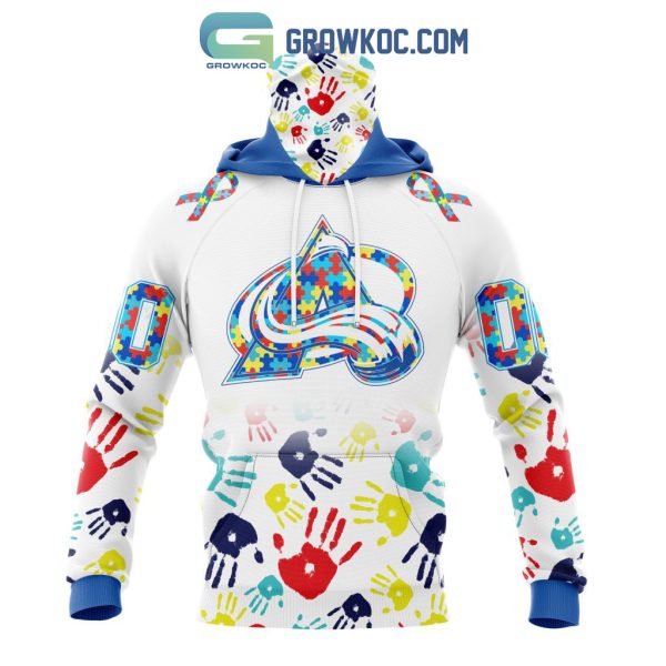 Colorado Avalanche NHL Special Autism Awareness Hands Hoodie T Shirt